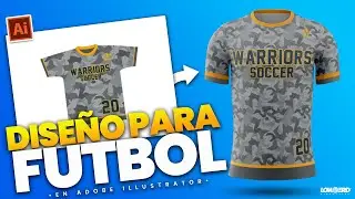 Como hacer un Diseño de Camiseta de Futbol en | Adobe Illustrator 🔥