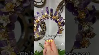 😅😅😅#crystalcrowns #crystals #amethyst #weddingtiktok #fairycore #cottagecore #bride #queen #crown