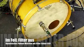 Dynamisches Bassdrum-Mikrofon mit Filter: Kaiser D26
