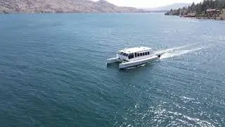 The Stehekin Ferry departing Fields Point
