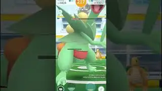 Fastest Mega Sceptile Duo #pokemongo #raids #duo #mega #megaraids #shorts