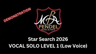 Star Search 2026: Vocal Solo Level 1, Low Voice (Sheet Music with Demonstration)
