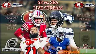 🔥 NFL Divisional Round LIVE Stream Watch Party | 49ers vs Seahawks | The Real Fantasy Playmakers 📱