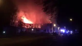 Schule brennt in Schleiden / Eifel Johannes Sturmius Gymnasium