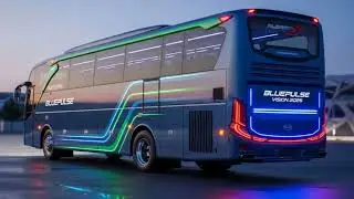 Nusantara BluePulse Vision 2026 | Bus Futuristik Mewah Indonesia | Interior & Eksterior