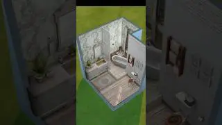 Bathroom idea🛁🫧 (NO CC) #thesims4 #sims4  #foryou #sims4nocc #sims4build