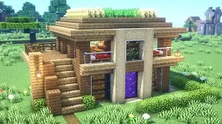 Como Hacer una Casa de Madera Grande Perfecta para Survival | Tutorial (F&aacute;cil y R&aacute;pido)