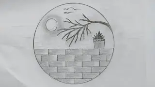 A Simple and Beautiful Way to Draw Scenery Step by Step #draw #art 