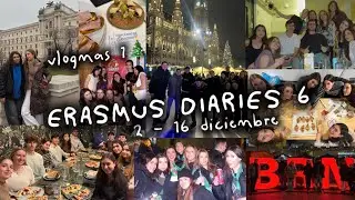 ERASMUS DIARIES 6 🎄vlogmas 1: adviento, mercadillos y planes navideños,Brno, Rapid y muy familia