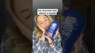 hot chocolate that HELPS U SLEEP! 😴 #shorts #lifehacks #chocolate