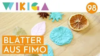 Bl&auml;tter aus FIMO | WIKIGA - Wie im Kindergarten