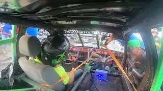 steuben county  demolition derby limited weld 2025 go pro # 14F    (SCARY MOMENT)