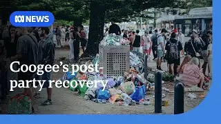 'Huge amount of waste' left at Coogee following backpacker Christmas party | ABC NEWS