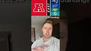 2025 AFC East Final Division Standings #afceast #buffalobills #miamidolphins #patriots #jets #nfl