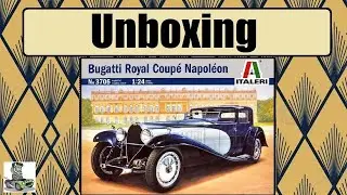 Unboxing The 1927 Bugatti Royal Coupe Napoleon Model Kit By ITALERI