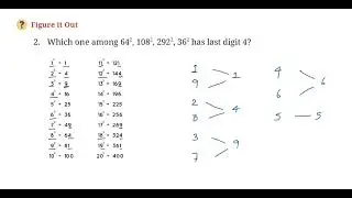 A Square and a cube - Class 8 - Figure it out - Which one among 642,1082, 2922, 362 has last digit 4