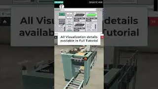 TIA portal SCL Programming & Visualization of Palletizer Machine Simulated in FactoryIO #shorts