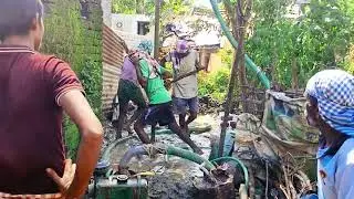 Borewell Hand Drilling👷 | Hand Boring Driling Pump | Hand Boring Odisha #odiavlog #borewell #village