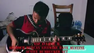 ESP Eclipse II with Seymour Duncan Livewire Dave Mustine MEGADETH Active Humbuckers Set by Phurba