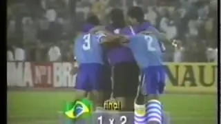 Uruguay 2 - Brasil 1 - Relato Gerardo Zucotti - Amistoso 1992 jugado en Brasil