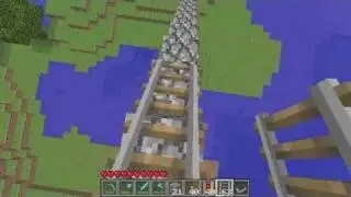 Minecraft Tutorial: How to Make a Minecraft Roller Coaster