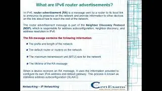 What are IPv6 router advertisements?