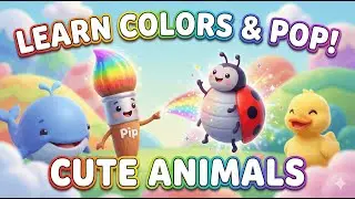 Learn Red Color with Cute Ladybug - 3D Animal Animation for Toddlers