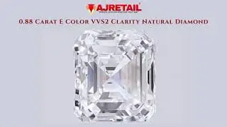 💎 Luminous 0.88 Carat E Color VVS2 Clarity Natural Diamond #naturaldiamonds #ajretail