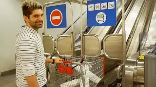 Crazy IKEA cart lift