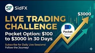 How to Grow a Small Account: $100 to $3000 Challenge | Pocket Option Live