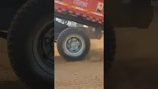 Tolley tyres rotating | pto system#Bharat Pto Trolley  pto driven trolley #truck