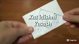 xat idish yasash 1-dona qogʻozdan