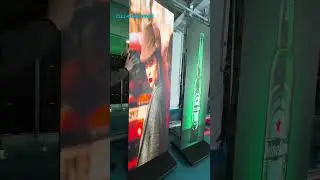 foldable led poster #ledscreen #qualshine #leddisplay #ledposter #banner #totems