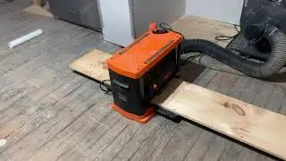 Planing kitchen floorboards