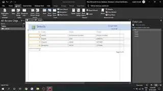 Generating Report in MS Access