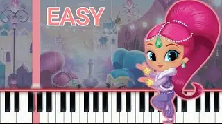 Shimmer and Shine Theme Song | Easy Piano Tutorial | Simple Piano