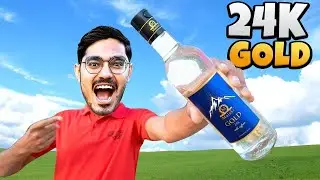 I Tried 24K Gold Water🤑 I drank water worth 5000 Rupees Very Expensive