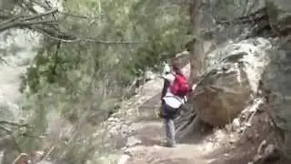 My hot Wife on Gold Bug Hot Springs trail near Salmon, Idaho