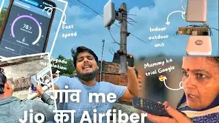 Finally! Ghar Par Hua Jio AirFiber Install 🚀 50 Days Free Trial Only ₹1111