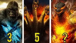 Top 5 Powerfull Monsters In Godzilla Vs Kong || AIO Mystery || 4K Video