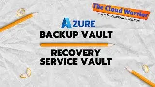 Usage of backup vault & recovery service vault