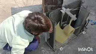 Split AC Outdoor unit ka condancer change