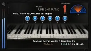 RDGAudio Modern Upright Piano VST AU Mac Pliugins with FREE Lite Version