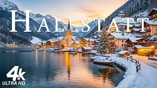 Hallstatt Austria 4K | Winter Wonderland - Cozy Alpine Villages, Majestic Alps & Frozen Lakes