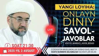 DINIY SAVOL-JAVOBLAR