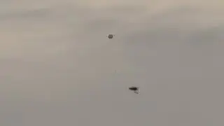 August 22nd 2025 0721 UFO/UAP, ascending sphere with associated go fasts. Slow motion footage TWICE