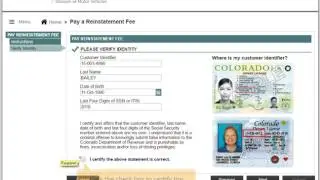 Reinstatement: Pay a Fee