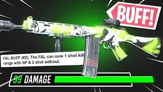 the FAL GOT BUFFED AGAIN in WARZONE! NEW 1 SHOT KILL SETUP!! (Modern Warfare Warzone)