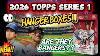 🚨NEW RELEASE!!🚨2026 TOPPS SERIES 1 HANGER BOXES!!🔥ARE THEY REALLY BANGERS?!?👀🤔 FIRST LOOK!!