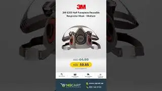 3M 6200 Half Facepiece Reusable Respirator Mask   Medium